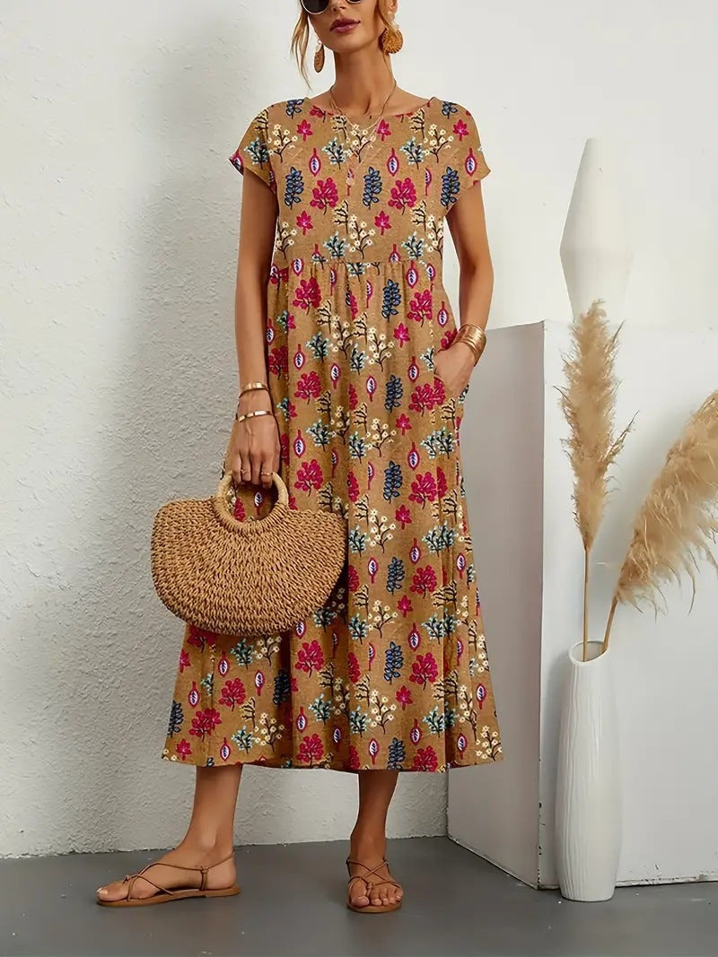 Rosela - Boho Midi Dress