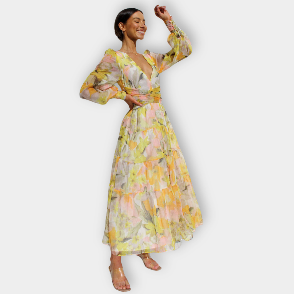 Zarina – Floral Wrap Dress