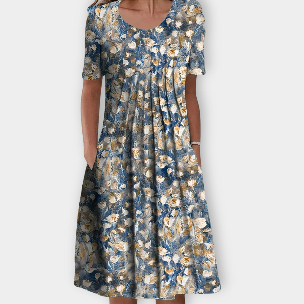 Sabine - Flattering Floral Dress