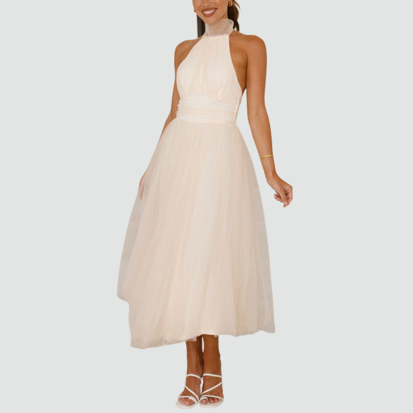 Aria - Turtleneck Trendy Dress
