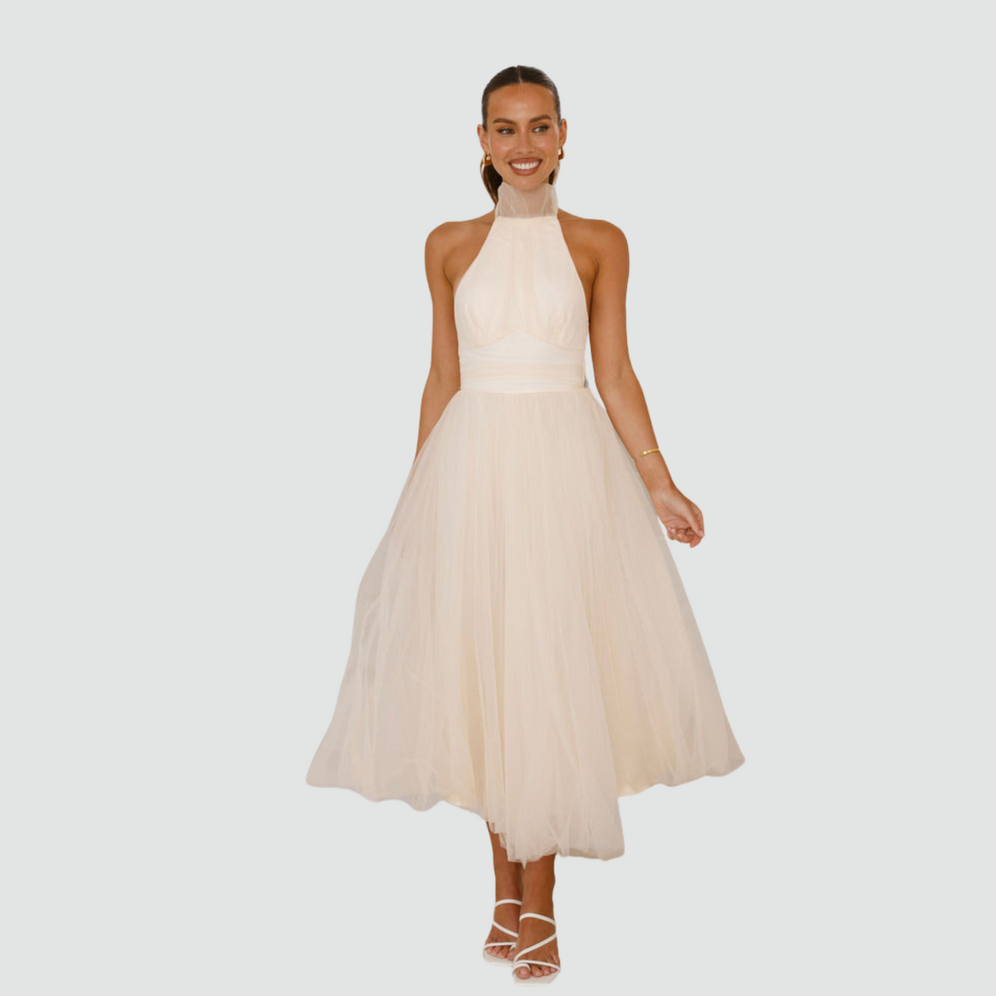 Aria - Turtleneck Trendy Dress