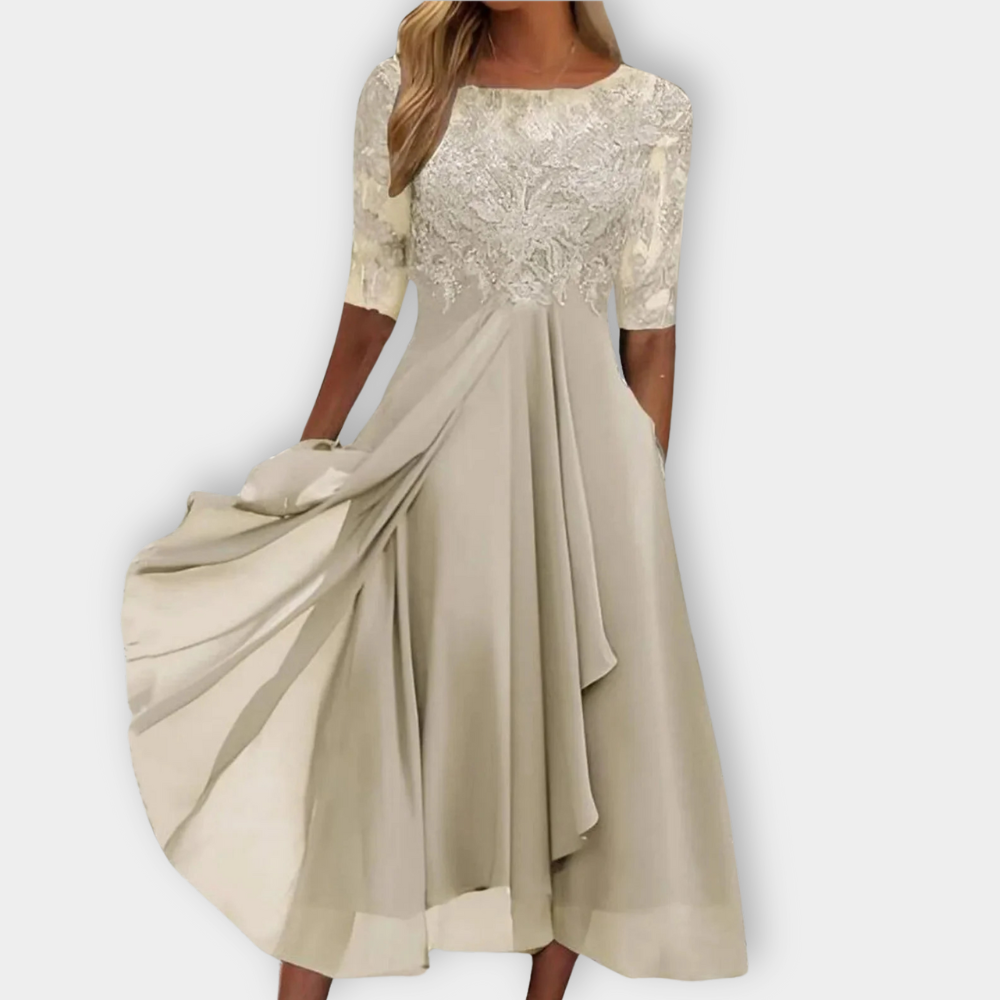 Zaria - Embroidered Lace Dress