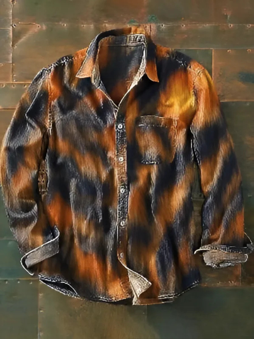 ANGELO | PATCHWORK SHIRT WITH PRACTICAL POCKET