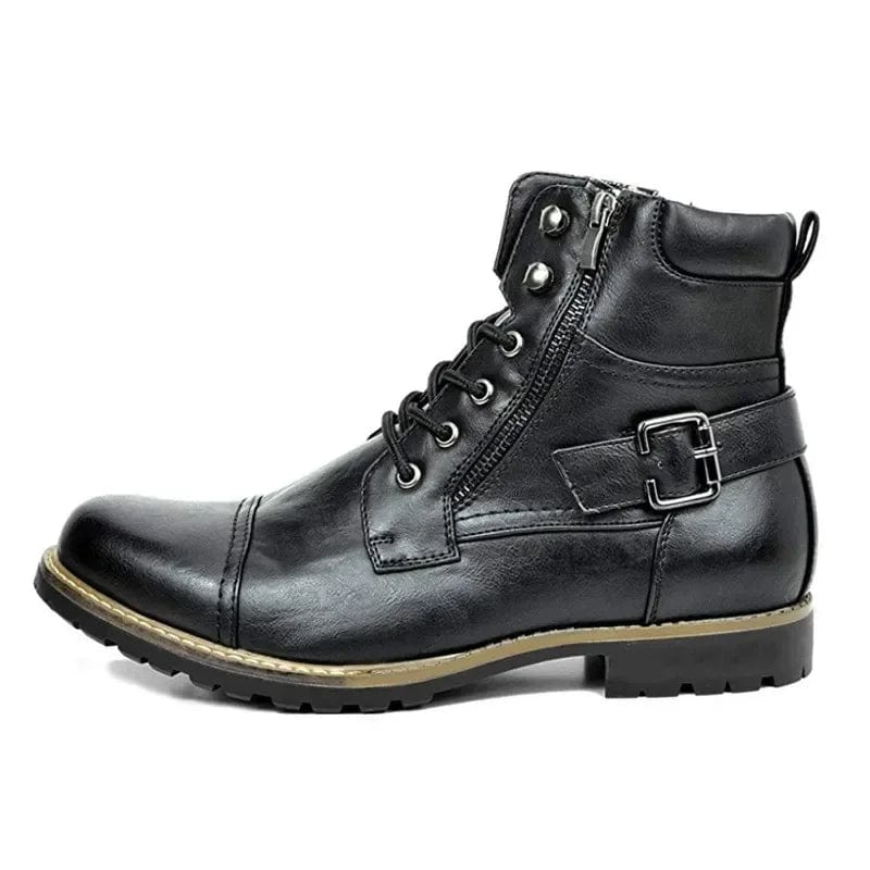 Bernard - Leather Lace-Up Boots