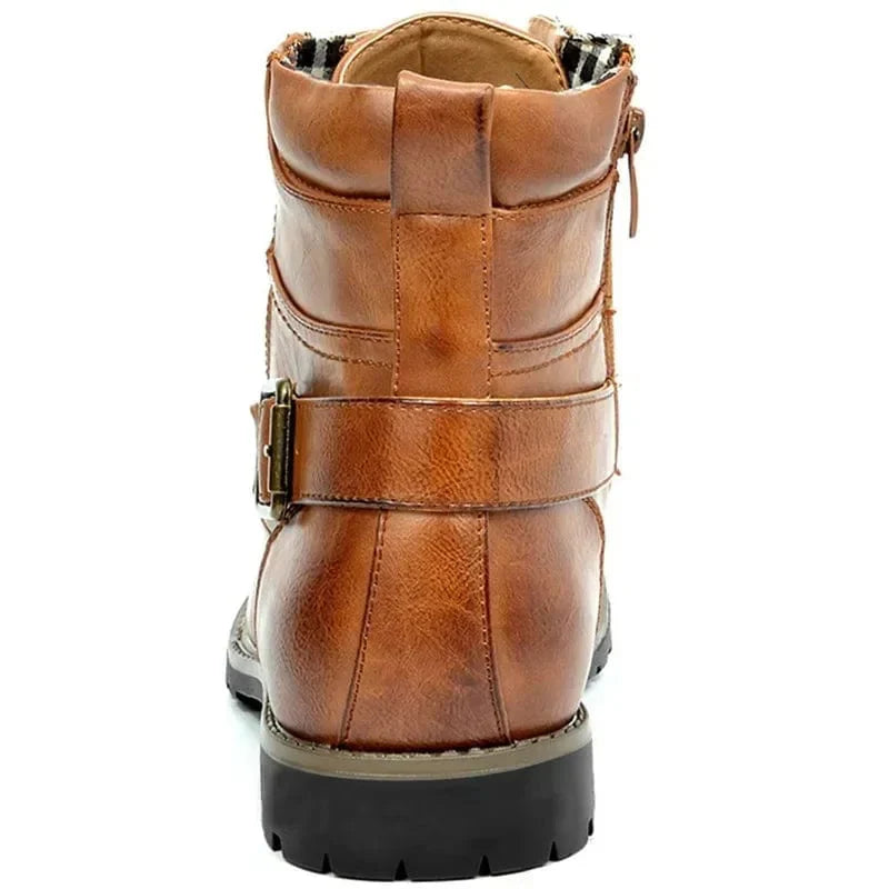 Bernard - Leather Lace-Up Boots