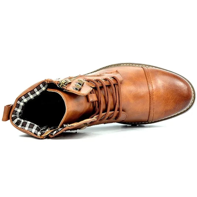 Bernard - Leather Lace-Up Boots