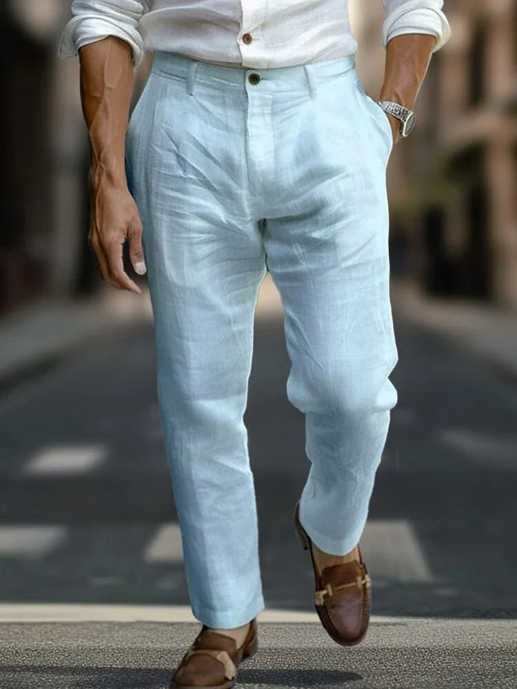 Alaric - Tailored Linen Trousers