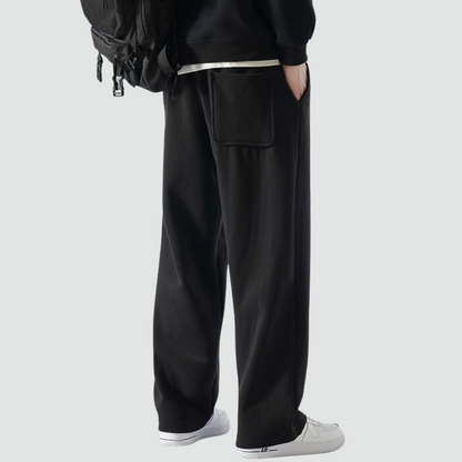 Lewis - Warm Fleece Wide-Leg Trousers