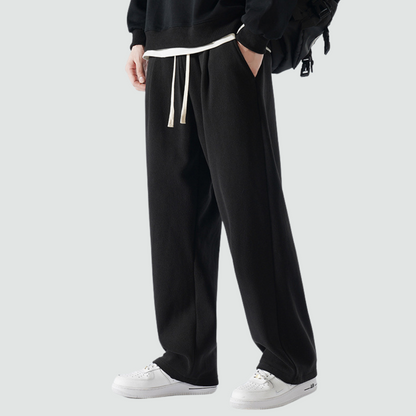 Lewis - Warm Fleece Wide-Leg Trousers
