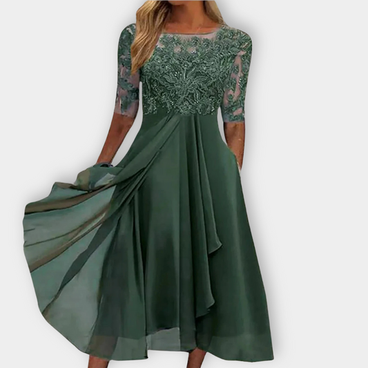 Zaria - Embroidered Lace Dress