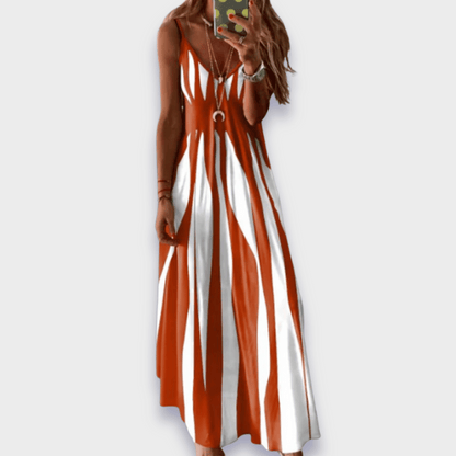 Claudia | Long Casual Dress Made from Handmade Premium Fabric