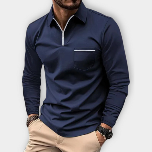 Maxim - Long-Sleeved Polo Shirt