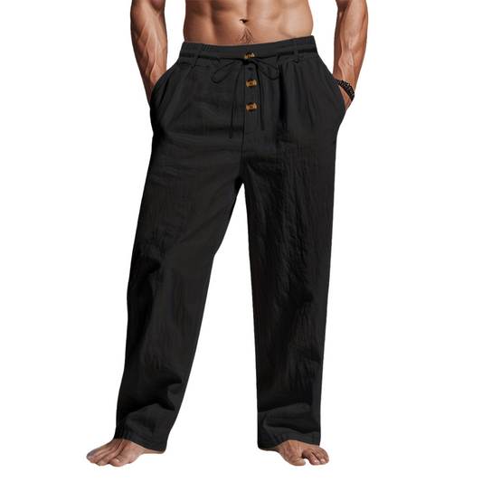 Larry - Linen Drawstring Pants