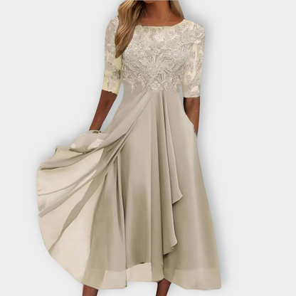 Zaria - Embroidered Lace Dress