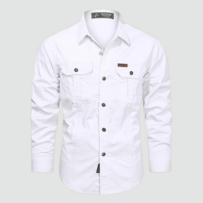 Sidney - Long Sleeve Cargo Overshirt