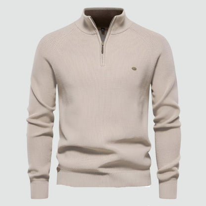 Lucio - Warm Zipper Knit Sweater