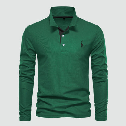 Reynan - Classic Long-Sleeve Polo Shirt