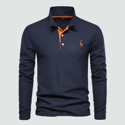 Reynan - Classic Long-Sleeve Polo Shirt