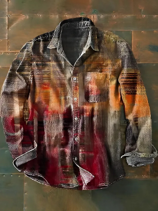 AMERIGO | PATCHWORK SHIRT WITH PRACTICAL POCKET