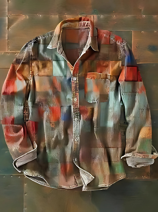 LUCA | PATCHWORK SHIRT WITH PRACTICAL POCKET