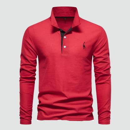 Reynan - Classic Long-Sleeve Polo Shirt
