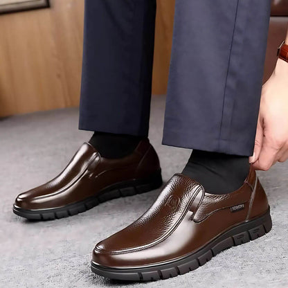 Massimo™ | Stylish Leather Slip-On Shoes