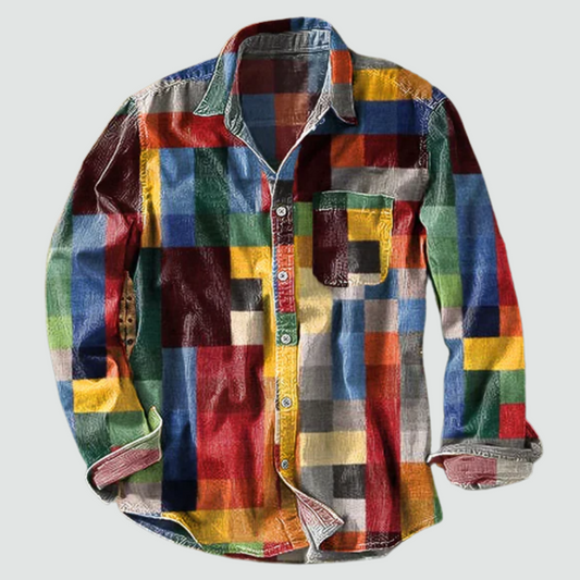 MILO | PATCHWORK SHIRT WITH PRACTICAL POCKET